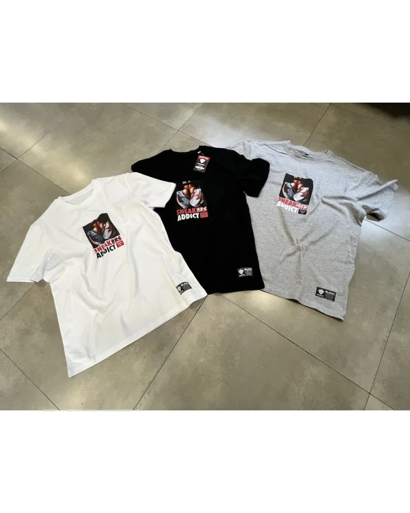 Block Limited - Sneakass Addict Tshirt - White | blockshops