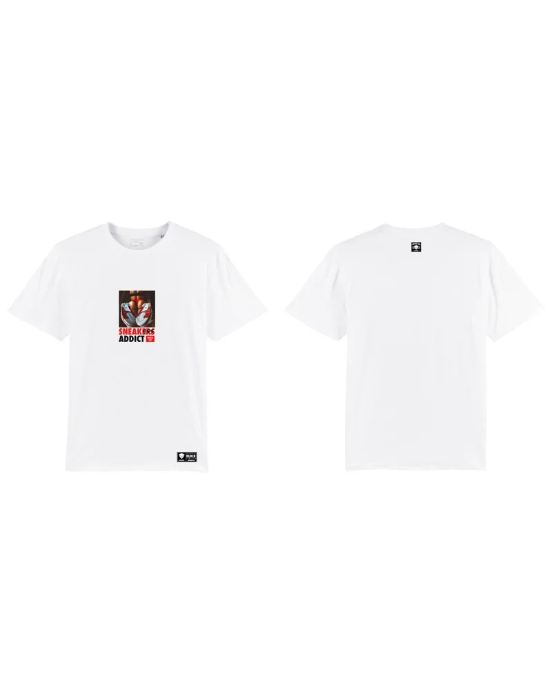 Block Limited - Sneakass Addict Tshirt - White | blockshops