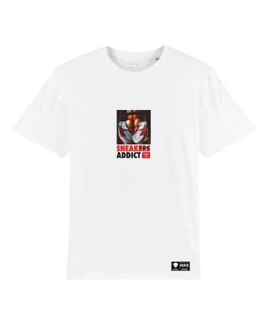 Block Limited - Sneakass Addict Tshirt - White | blockshops