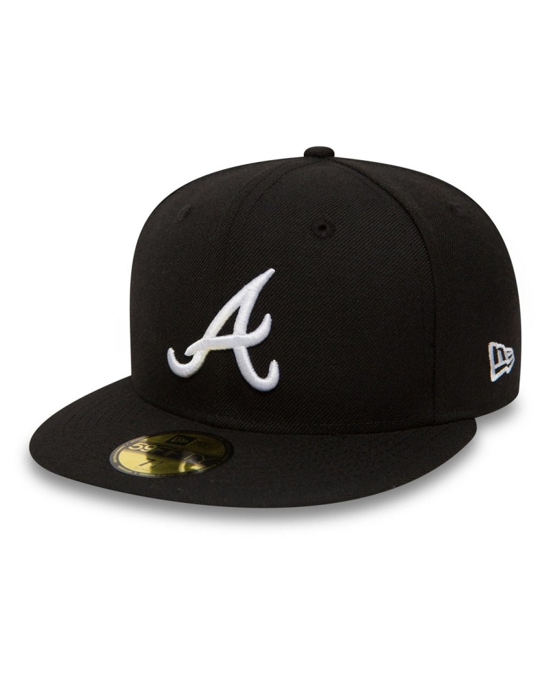 New Era - Atlanta Braves Black 59FIFTY Essential Cap - Black
