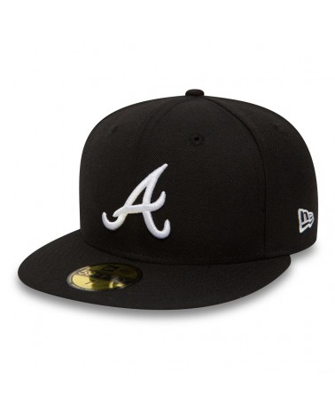 New Era - Atlanta Braves Black 59FIFTY Essential Cap - Black