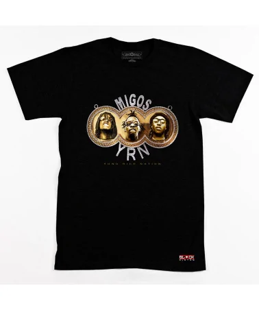 Block Custom - Migos YRN Bling Tee - Black | blockshops