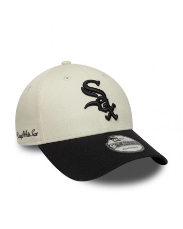 New Era - Chicago White Sox MLB Side Script 9FORTY Cap - Cream