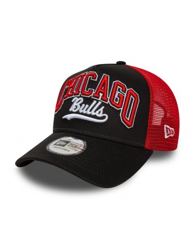 New Era - Casquette ajustable NBA 9FORTY E-Frame Trucker des Chicago Bulls - Noir