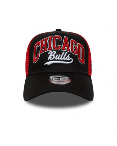 New Era - Casquette ajustable NBA 9FORTY E-Frame Trucker des Chicago Bulls - Noir