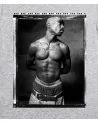Block Custom - Tupac Portrait Film Tee - Heather Grey | blockshops