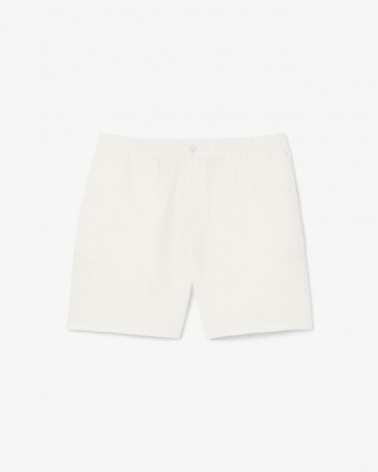 Lacoste - Loose Fit Waffle Textured Short - White
