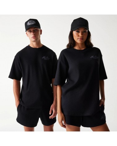 New Era - Oversized New Era Waffle Tee - Black