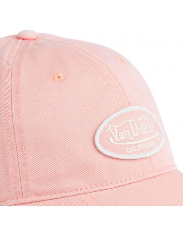 Von Dutch - Dad cap denim Log patch - pink