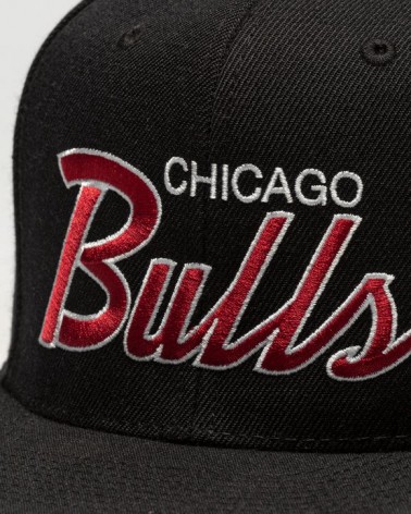 Mitchell & Ness - Chicago Bulls Team Script Snapback - Black
