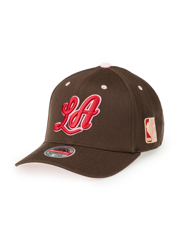 Mitchell & Ness – Classic Red – Brown Sugar Bacon – Los Angeles Lakers Cap - Brown