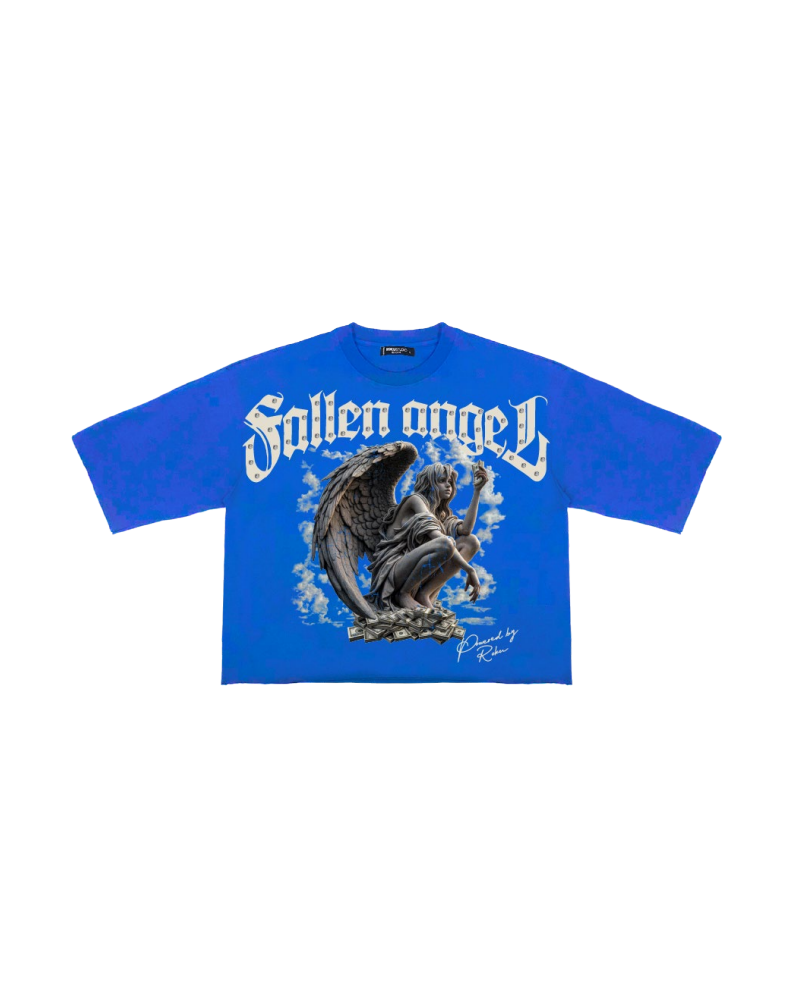 Roku Studio - Lost Angel Cropped Tee - Blue