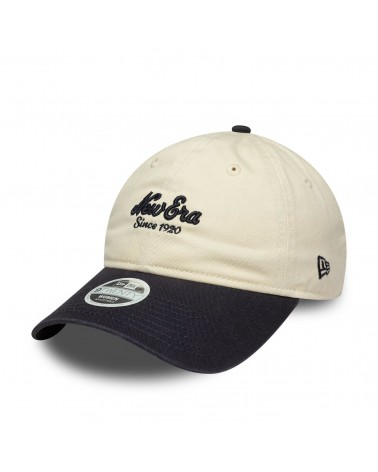 New Era - Womens 9TWENTY Adjustable Cap - Black and Cream