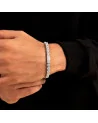 APORRO BRAND - 5mm Iced Tennis Bracelet - White Gold