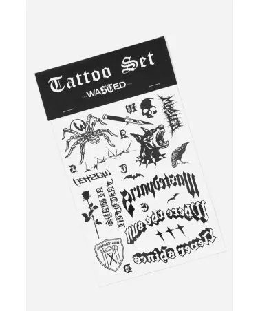 Wasted Paris - City Tattoo Set - Black