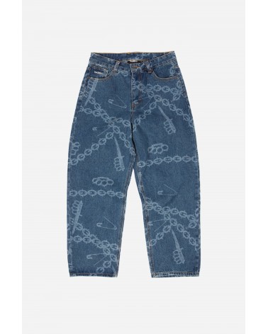 Wasted Paris - Knuckle Casper Pant - Washed Blue