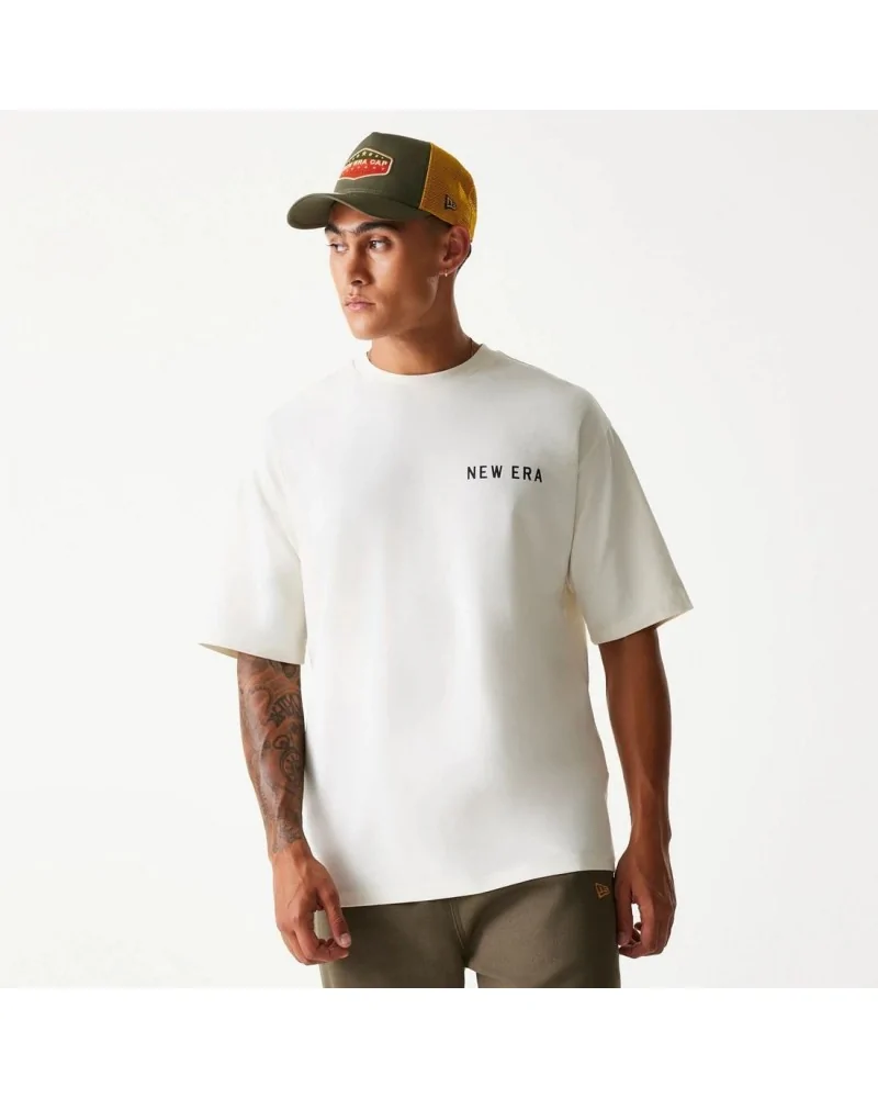 New Era - New Era Animal Graphic Open Oversized Tee - Offwhite