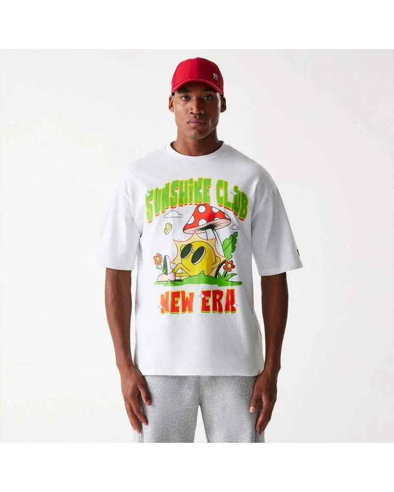 New Era - New Era Outdoor Graphic Oversized Tee - White