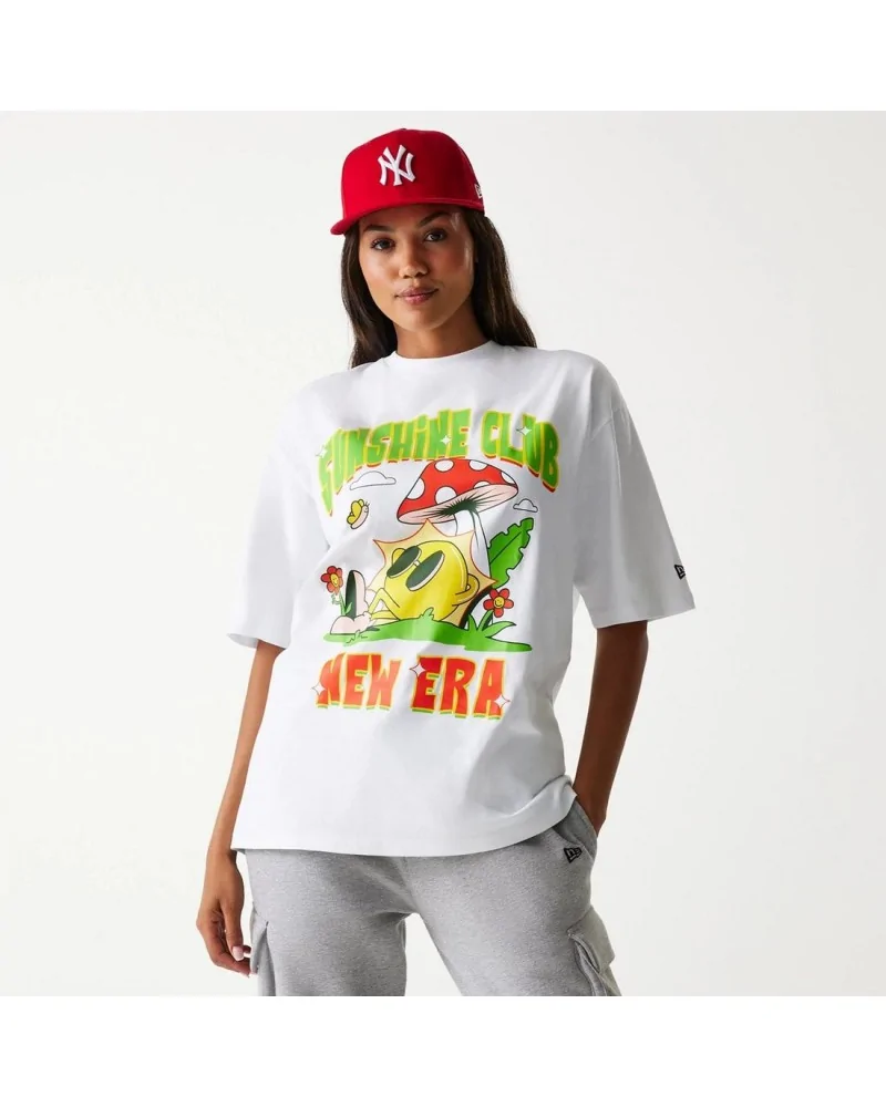 New Era - New Era Outdoor Graphic Oversized Tee - White