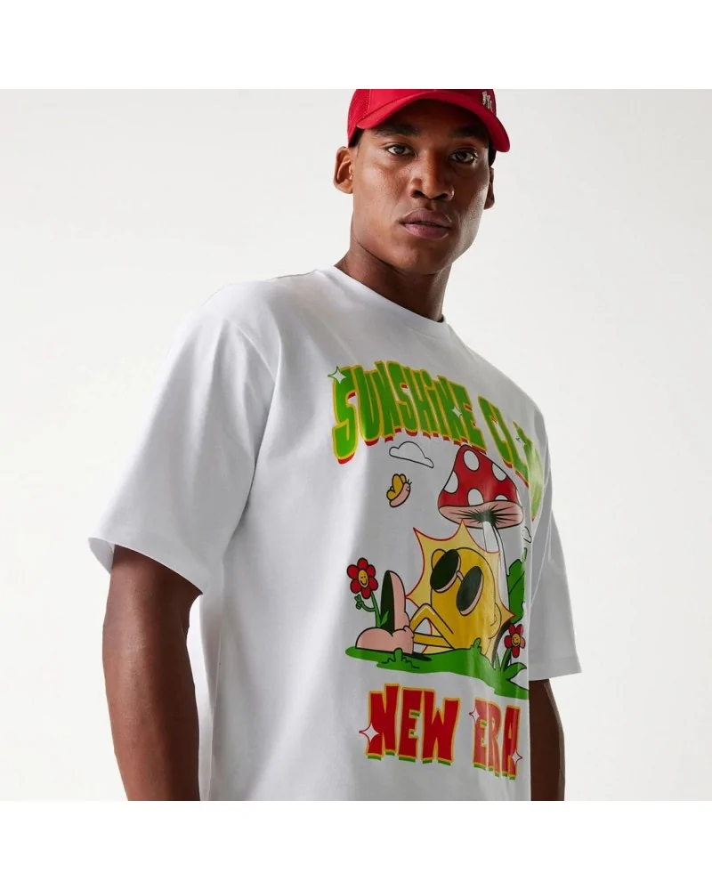 New Era - New Era Outdoor Graphic Oversized Tee - White