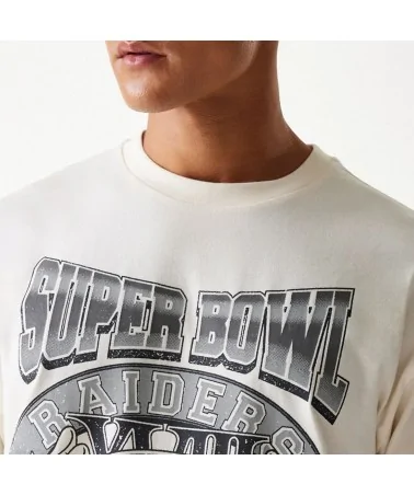 New Era - Las Vegas Raiders NFL Super Bowl Oversized Tee - Offwhite