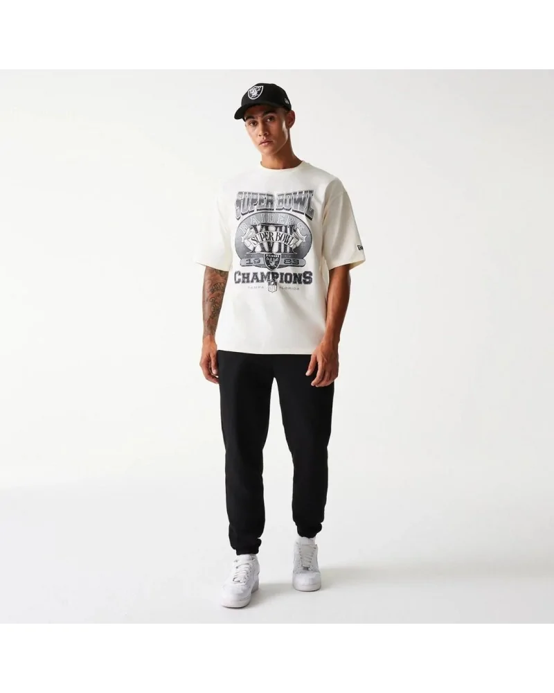 New Era - Las Vegas Raiders NFL Super Bowl Oversized Tee - Offwhite