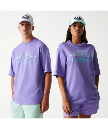 New Era - New Era Graphic Oversized Tee - Purple