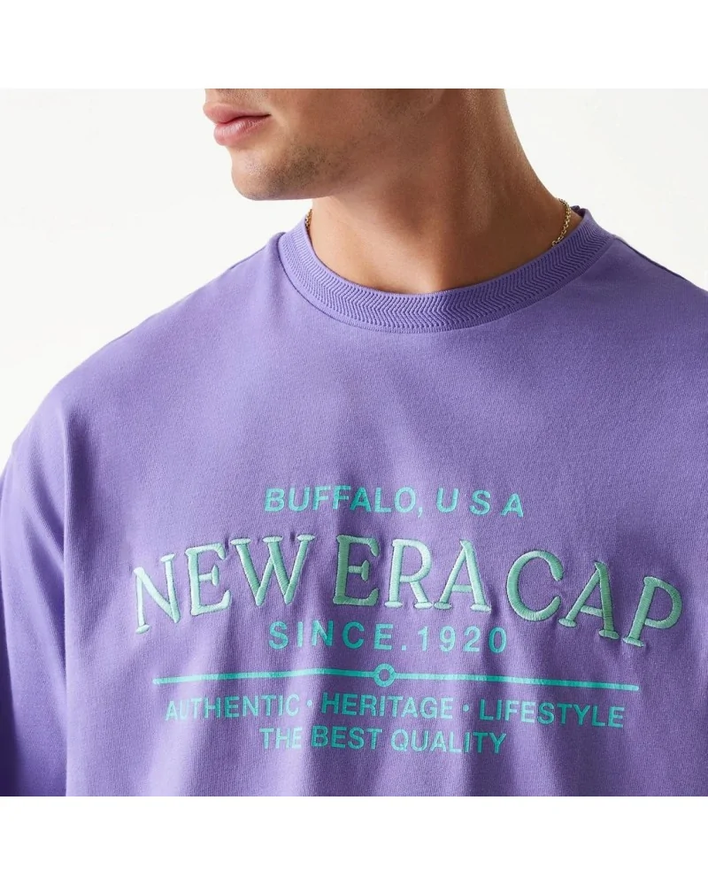 New Era - New Era Graphic Oversized Tee - Purple