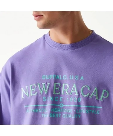 New Era - New Era Graphic Oversized Tee - Purple