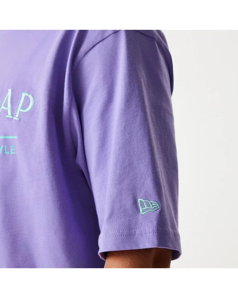 New Era - New Era Graphic Oversized Tee - Purple