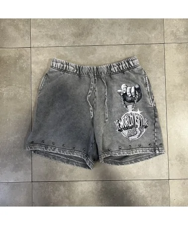 Roku Studio - Kid Angel Enzymes Washed Short - Grey