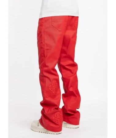 Guapi Clothing - Obsidian Black Dice Ltd Pockets Flared Denim - Bla...