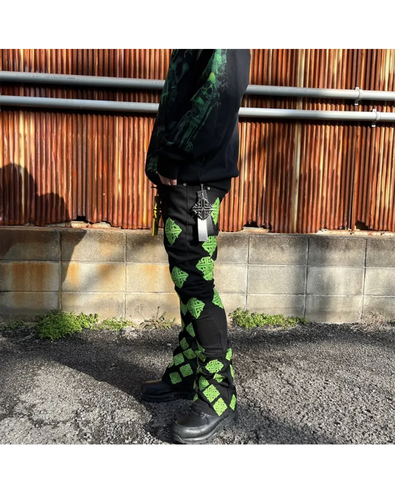 Guapi Clothing - Lavender Icon Stacked Denim