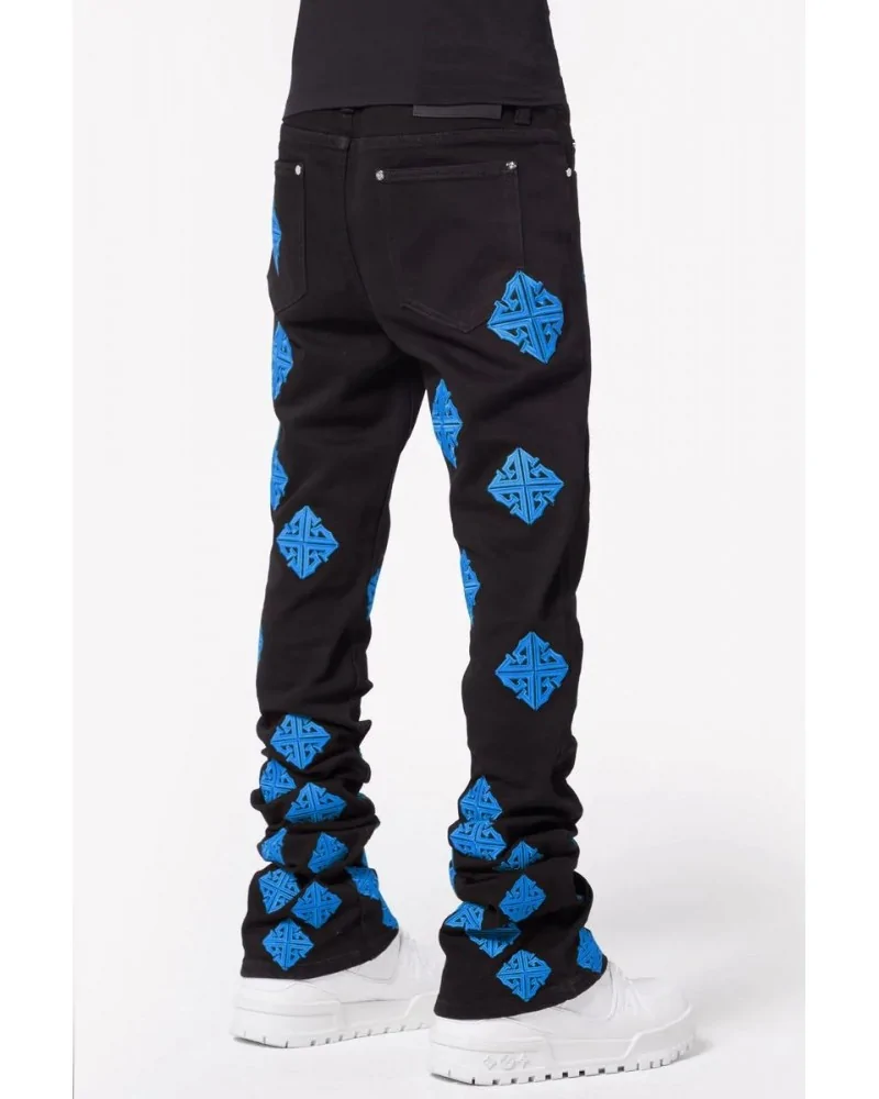 Guapi Clothing - Lavender Icon Stacked Denim