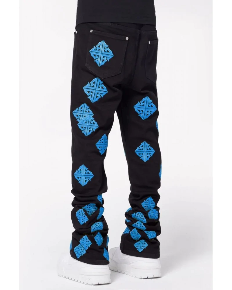 Guapi Clothing - Lavender Icon Stacked Denim