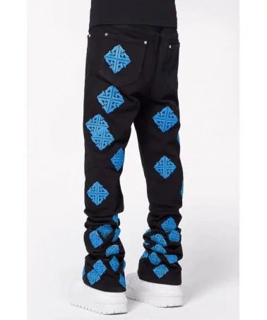 Guapi Clothing - Lavender Icon Stacked Denim