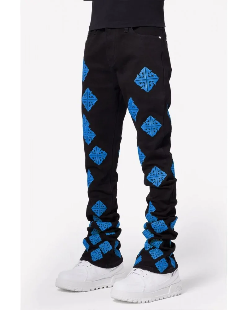 Guapi Clothing - Lavender Icon Stacked Denim