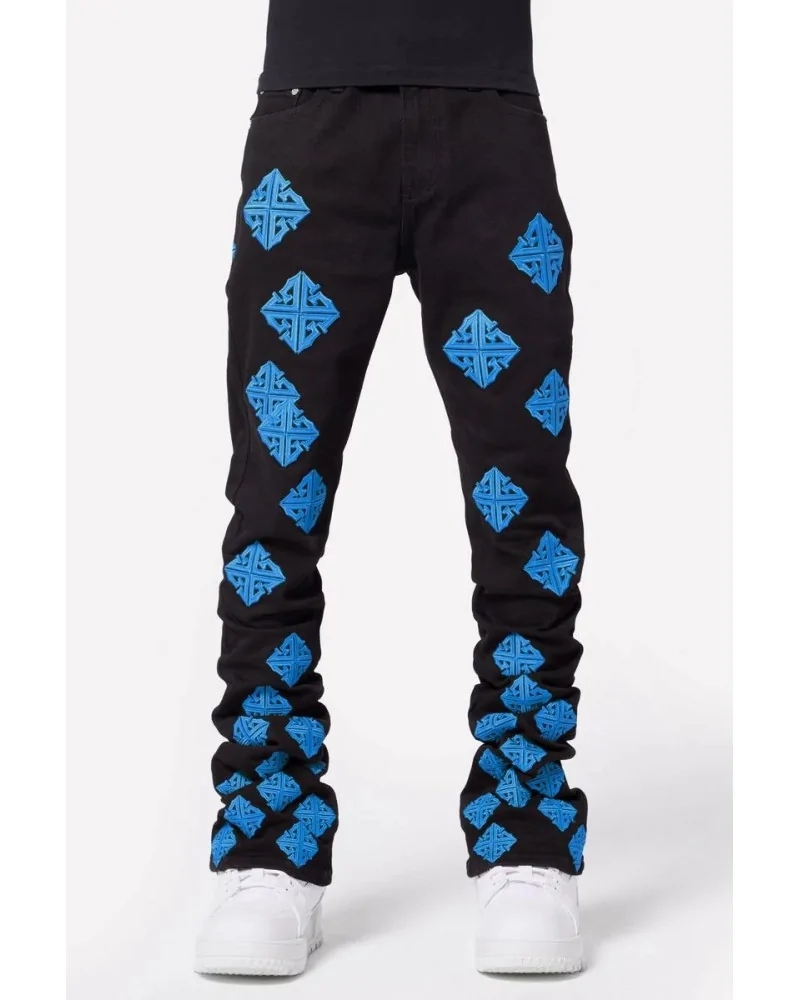 Guapi Clothing - Lavender Icon Stacked Denim