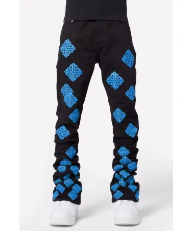 Guapi Clothing - Lavender Icon Stacked Denim