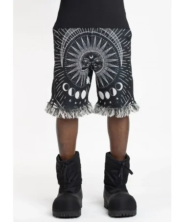 Guapi Clothing - Obsidian Black Dice Ltd Pockets Flared Denim - Bla...