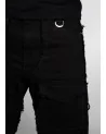 Guapi Clothing - Obsidian Black Dice Ltd Pockets Flared Denim - Bla...