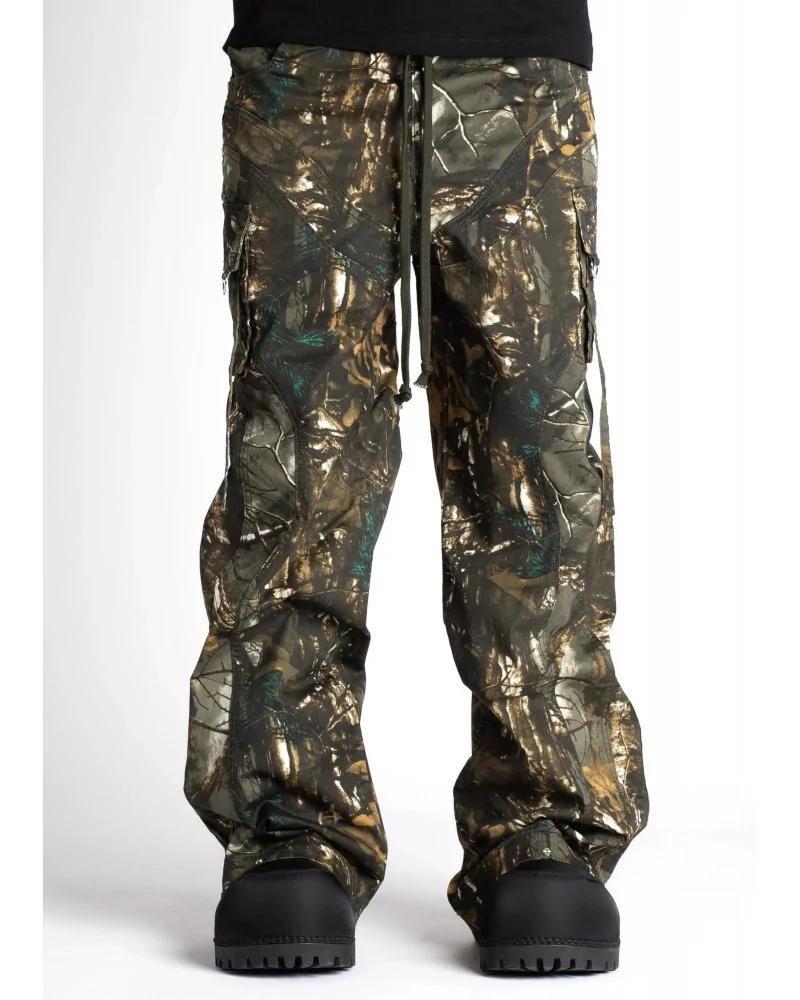 Guapi Clothing - Obsidian Black Dice Ltd Pockets Flared Denim - Bla...