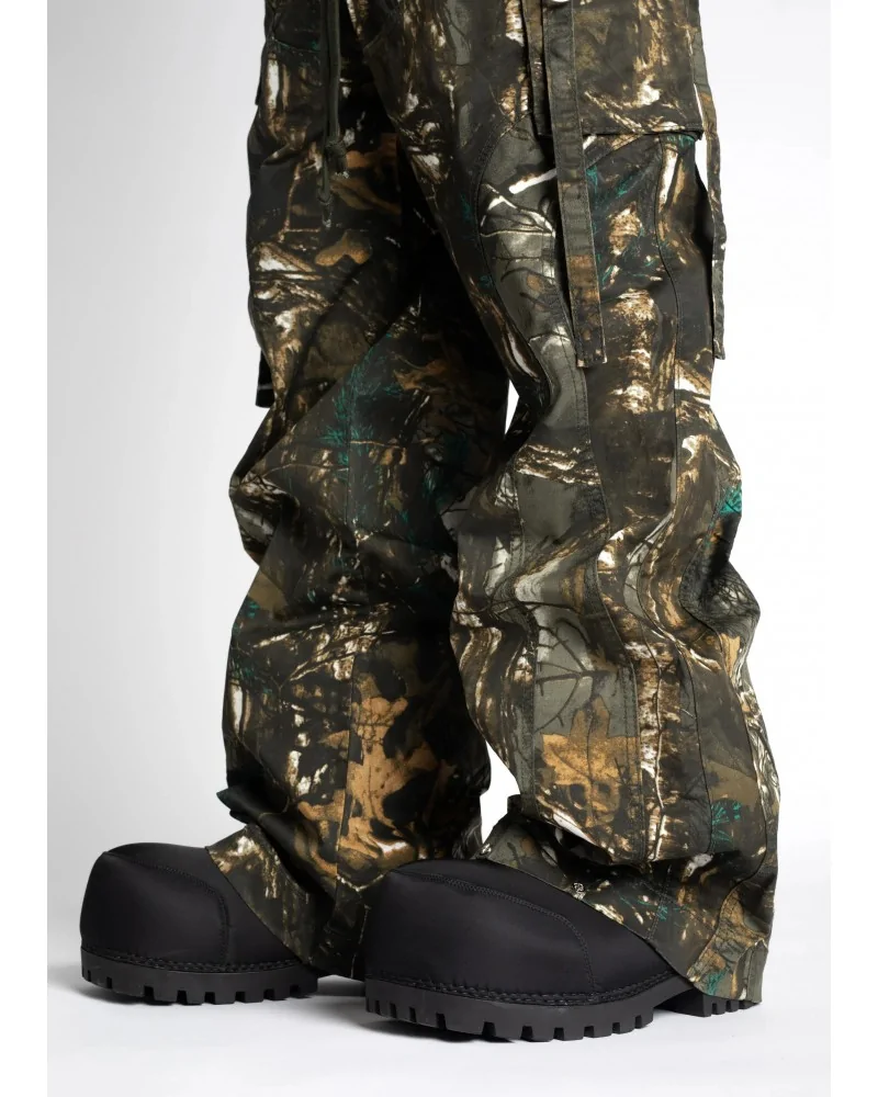 Guapi Clothing - Obsidian Black Dice Ltd Pockets Flared Denim - Bla...