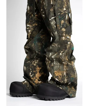 Guapi Clothing - Obsidian Black Dice Ltd Pockets Flared Denim - Bla...