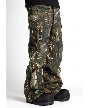 Guapi Clothing - Obsidian Black Dice Ltd Pockets Flared Denim - Bla...