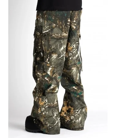 Guapi Clothing - Obsidian Black Dice Ltd Pockets Flared Denim - Bla...