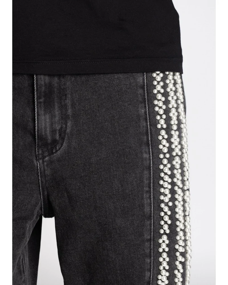 Guapi Clothing - All Black Distressed Baggy Denim Pant - Black | bl...