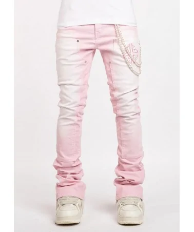 Guapi Clothing - Obsidian Black Dice Ltd Pockets Flared Denim - Bla...