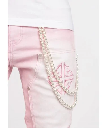 Guapi Clothing - Obsidian Black Dice Ltd Pockets Flared Denim - Bla...