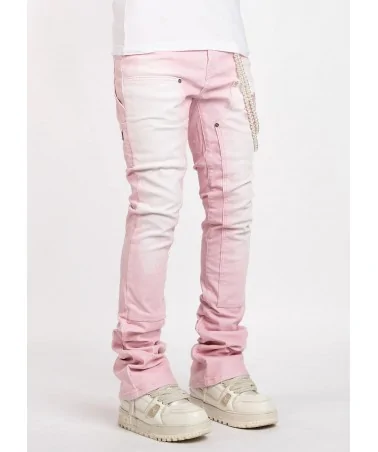 Guapi Clothing - Obsidian Black Dice Ltd Pockets Flared Denim - Bla...